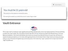 Tablet Screenshot of njvaporvault.com